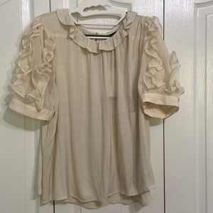 COPY - WHOWHATWEAR Ruffle Sleeve Top